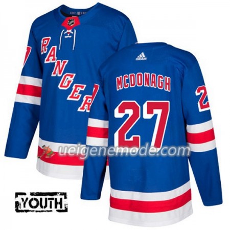 Kinder Eishockey New York Rangers Trikot Ryan McDonagh 27 Adidas 2017-2018 Blau Authentic